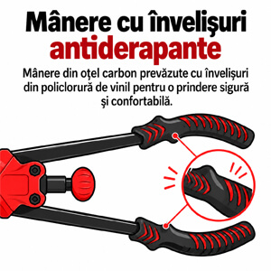 Mânere cu învelișuri antiderapante