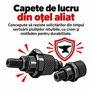 Capete de lucru din oțel aliat