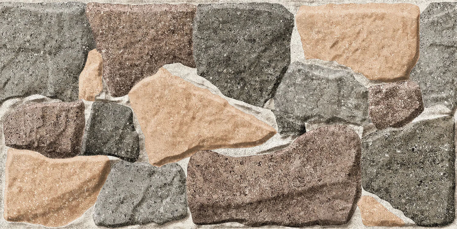 Gresie porțelanată pentru perete Domingo Tiles Eris 01 Matt 300x600 mm maro