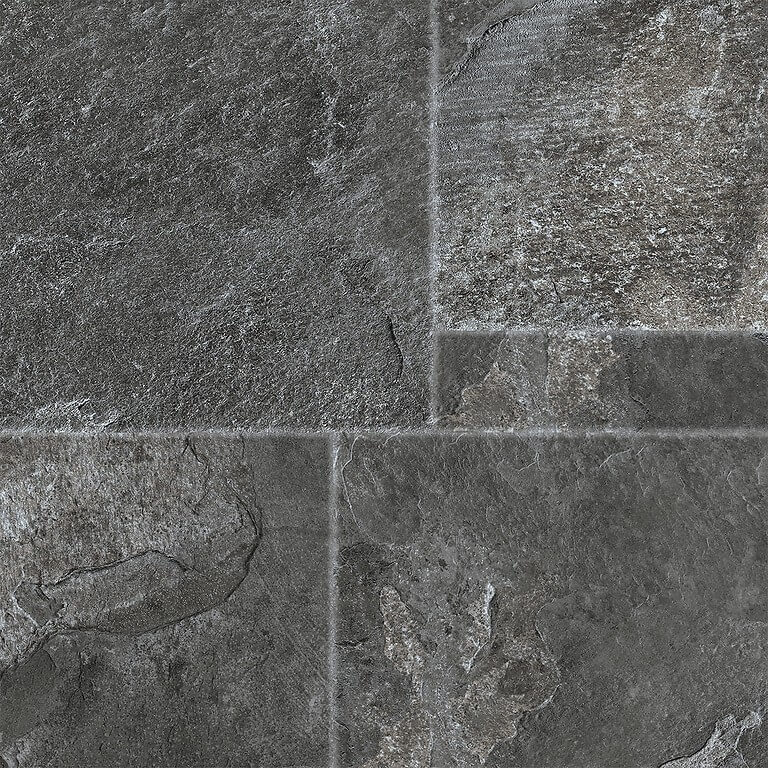 Gresie porțelanată Cersanit Atlas grafit mat aspect piatră 42x42 cm