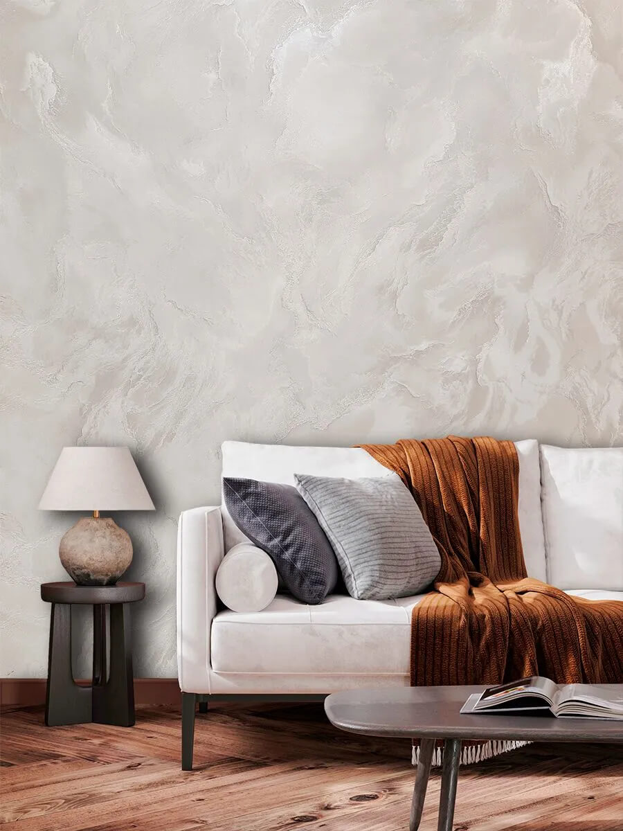 Tapet vinil pe bază de flizelină Deco Style Eteria bej deschis, 1,06 x 10,05 m (Art. 585206)