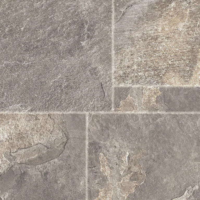 Gresie porțelanată Cersanit Atlas maro mat aspect piatră 42x42 cm