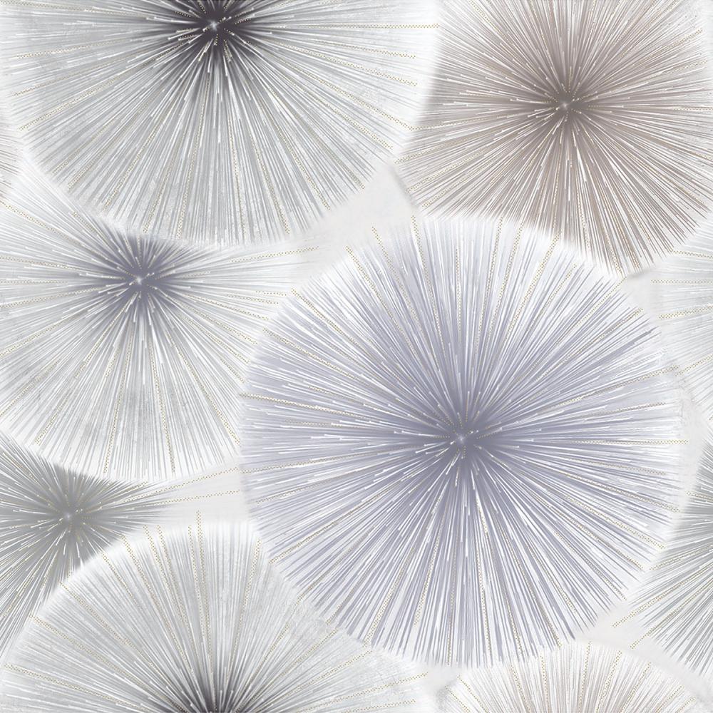 Обои дуплекс на бумажной основе Саратовские Обои Салют 06 светло-серые 0,53х10,05 м