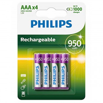 Батарейки Philips R03B4A95/10 1.2 В (4 шт.)