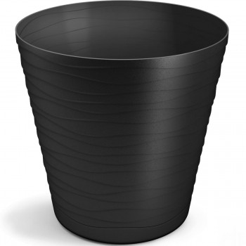Кашпо для цветов Don-Plast Tedi DT15 d.150х150 мм, пластиковое, черный