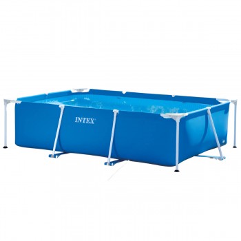 Бассейн каркасный INTEX RECTANGULAR FRAME 220х150х60 см, 1622 л, прямоугольный, синий