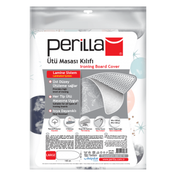 Husă pentru masa de călcat Perilla 52x134 cm, termorezistentă, cu căptușeală din pâslă (Art. 54002)