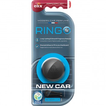 Ароматизатор автомобильный, пахучка на дефлектор Elix RINGO New Car E-RN001-NC