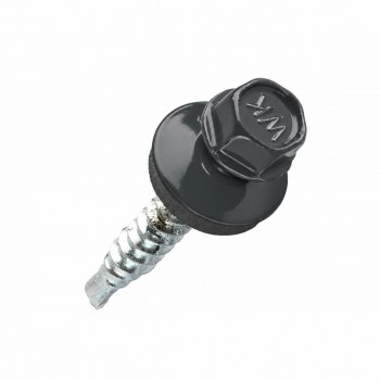 Șuruburi pentru acoperiș Wkret-met 4,8x35 mm, pentru lemn, gri antracit RAL 7016