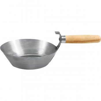 Ковш штукатурный VOREL 170 мм, стальной, с деревянной ручкой (Арт. 06335)