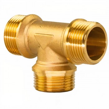 Teu HYDRO-S 3/4 filet extern x 3/4 filet extern x 3/4 filet extern din alamă 0730335