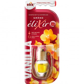 Ароматизатор для автомобиля подвесной флакон Elix Grand Elixir 8 мл Vanilla W-SM008-VA