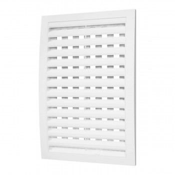 Grilă de ventilație din plastic ERA 200x300 mm albă 2030RRP reglabilă