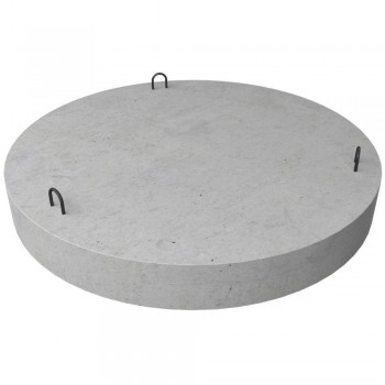 Крышка для железобетонного кольца без отверстия CFG-90 d.106 см h.12 см