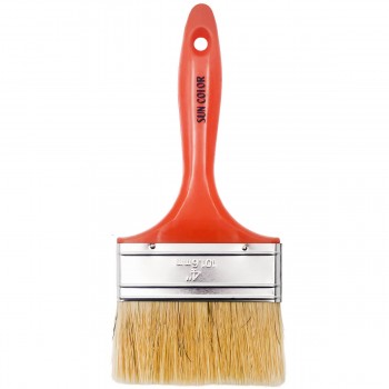 Кисть Sun Color 4" 102 мм, натуральная щетина, пластиковая ручка (Арт. 74340)