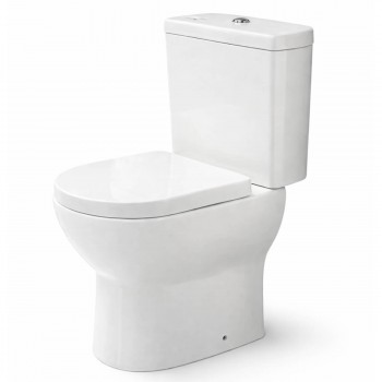 Унитаз-компакт FARO напольный белый, нижний подвод воды, сиденье микролифт