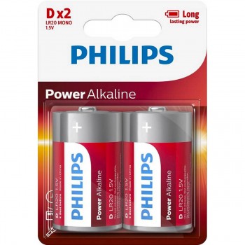 Батарейки Philips LR20P2B/10 1.5 В (2 шт.)