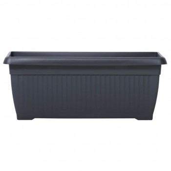 Горшок для цветов Prosperplast Terra DTT600-S433, 60x25,7x23,8 см, 18 л, антрацит