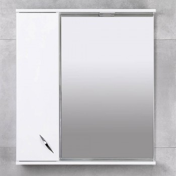 Dulap cu oglindă BAYRO Dalas 744 x 750 mm stânga alb