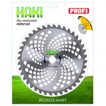 Lamă pentru motocoasă (trimer) 255x25.4 mm, 40 dinți HAKI HDM2540