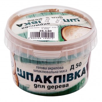 Готовая акриловая шпаклевочная масса Эльф Д50 0,4 кг, для дерева, бук