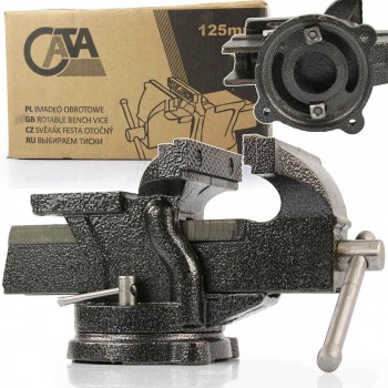 Menghină rotativă 360° din fontă MAR-POL M36009 125 mm cu nicovală