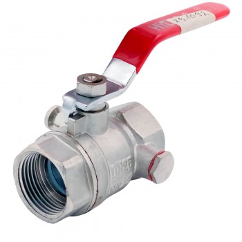 Robinet cu sferă din alamă cu drenaj ITAP 1 filet intern x 1 filet intern cu mâner drept 0470097