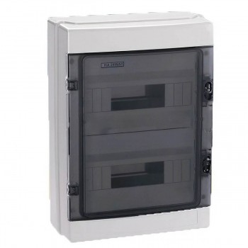 Cutie pentru automate Kasan HA-24, 24 module, IP65, pentru exterior, 415x300x140 mm, gri