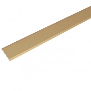 Profil de îmbinare plat din aluminiu Dekora D3K 1,8 m, finisaj Gold Matt