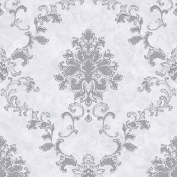 Tapet vinil pe bază de hârtie Saratovskie Oboi Cardinal 06, gri deschis, 0,53 x 10,05 m