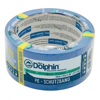 Лента малярная Blue Dolphin 48 мм х 25 м синяя (Арт: 02-4-01)