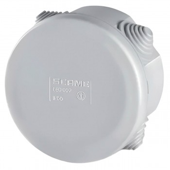 Cutie de distribuție Scame SCABOX d.80 x 40 mm, IP44, din plastic, instalare deschisă