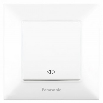 Переключатель одноклавишный перекрестный Panasonic белый Arkedia Slim WNTC0005-2WH