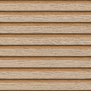Panou decorativ autoadeziv din PVC pentru pereți, imitație de lemn, alb-maro, 120x300 cm, 2,5 mm, QD-F114