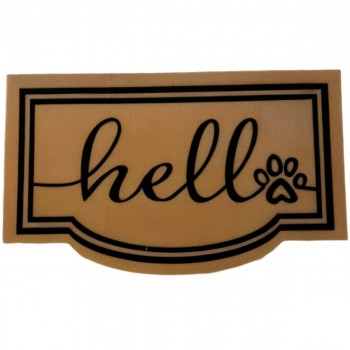 Коврик придверный HELLO PRINT, 45х75 см, бежевый