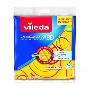 Lavete multifuncționale universale Vileda All-Purpose Cloth 6 buc. pentru curățare uscată și umedă
