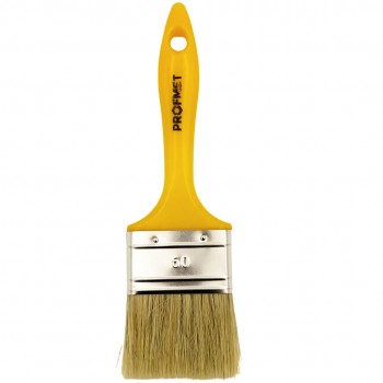 Pensulă plată Profmet 60 mm cu fibre naturale, mâner din plastic