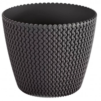 Горшок для цветов Prosperplast Splofy DSP220-S433, 21,8x18,4 см, 5 л, антрацит