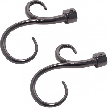 Cap Dekora Stylus 19 Flavia pentru galerii 19 mm Onyx (2 bucăți)