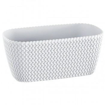 Горшок прямоугольный Prosperplast Splofy Case 397х180х145 мм, 7.4 л, белый DSPC400-S449