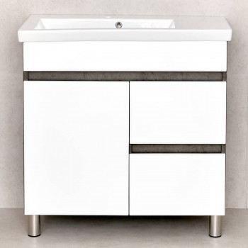 Dulap sub lavoar Bayro Urbano Pro 810x402x810 mm, pe podea, beton Chicago închis