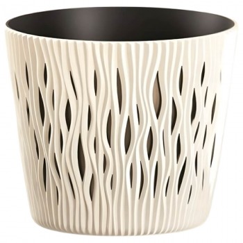 gorshok-kruglyjj-prosperplast-sandy-round-260kh222-mm-kremovyjj-dsr260-cy728