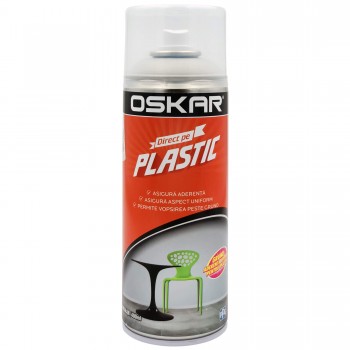 Grund spray pentru plastic OSKAR Direct pe PLASTIC incolor, 400 ml