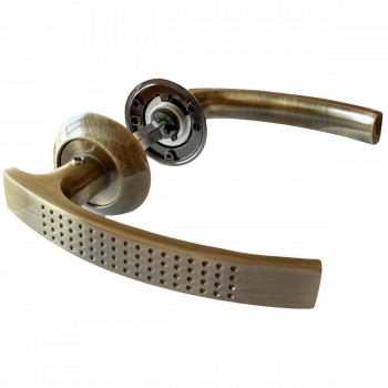 Ручка дверная (AB) круглая розетка SKT-L193 (Арт. 42951)