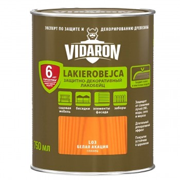 Lac alchidic Vidaron Lakierobejca protector și decorativ salcâm alb 0,75 l