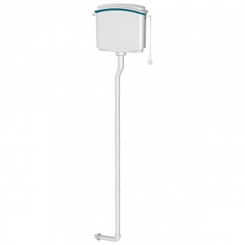 Сливной бачок для унитаза Nova Plastik Bella, высокоуровневый, 8 л, 427х370х164 мм, боковой подвод, с трубами (Арт. 4082)