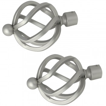 Cap Dekora Levita 16 Vortis pentru galerii 16 mm Satin (2 bucăți)