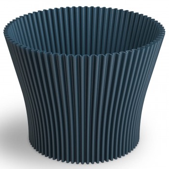 Ghiveci pentru flori Don-Plast Lotos DLO19, 3,26 L, d.190x163 mm, din plastic, albastru închis