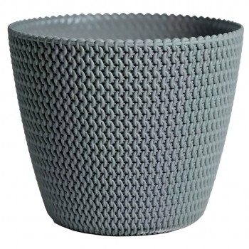 Горшок для цветов Prosperplast Splofy DSP190-405U, 19x16 см, 3 л, серый