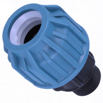 Mufă pentru țevi din polietilenă de compresie adaptor Elysee 32 x 1/2 filet extern